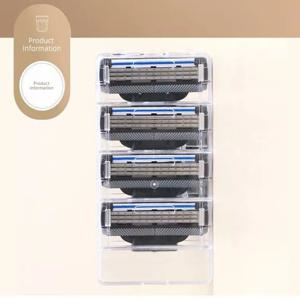 새로운 스테인리스 스틸 칼날, 날카로운 3중 안전 면도기 (질레티 마하3 수동 면도날 교체용 리필 칼날)