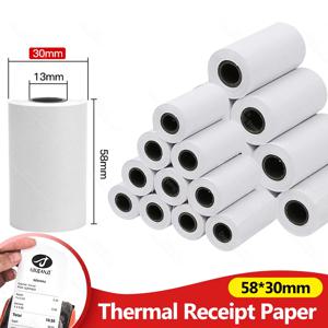 범용 용지 57x30mm 모든 미니 58mm 잉크리스 무선 블루투스 열전 사 프린터 용 열 영수증 용지 Papel Termica 20Rolls