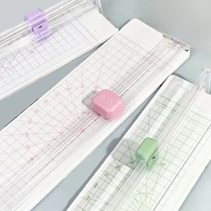 매번 쉽게 종이를 자를 수 있는 휴대용 A3/A4 수동 용지 절단기 1개 - 학교, 가정 및 사무실에 딱 맞습니다!