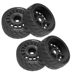 1:10 레이싱카 타이어 68mm 타이어 12mm 헥스 1/10 RC 온로드카 타미야 TT01 TT02 XV01 XV02 PTG-2 HSP HPI 쿄쇼 업그레이드 부품