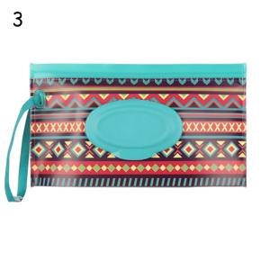 패션 유용한 스냅 스트랩 아기 제품 플립 커버 휴대용 케이스 유모차 액세서리 티슈 박스 물티슈 가방 화장품 파우치