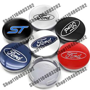 4개입 54mm 자동차 휠 센터 캡 허브 커버 배지 액세서리 포드 포커스 2 Mk3 몬데오 맥스 퓨전 레인저 에스코트 익스플로러 머스탱용