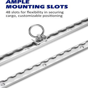 19.7인치 알루미늄 L 트랙 타이다운 시스템 알루미늄 배송 타이다운 레일 밀폐형 트레일러 화물 고정 이동용