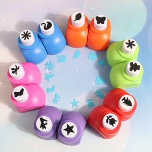 1cm 미니 펀치 수작업 프린트 컴팩트 휴대용 DIY 스크랩북 인사 카드 종이 아트 특수 도구 엠보싱 기계