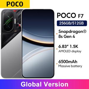 【브랜드+】POCO F7 5G 스냅드래곤 ® 8세대 4 NFC 6500mAh 배터리 6.83인치 1.5K AMOLED 50MP 카메라 OIS 90W 하이프차지 스마트폰