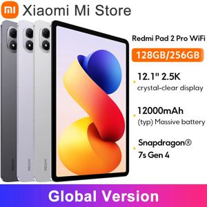 【브랜드+】 샤오미 레드미 패드 2 프로 12.1인치 2.5K 크리스탈 클리어 디스플레이 스냅드래곤 7s 4세대 12000mAh 33W 고속 충전