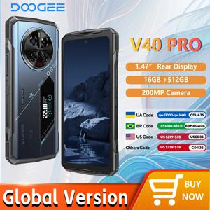 【브랜드+】세계 최초 공개 DOOGEE V40 Pro 5G 러기드 폰 6.78인치 16GB+512GB 디멘시티 7300 200MP AI 카메라 8680mAh 안드로이드 14