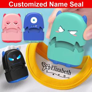 학생용 맞춤형 이름 도장 - 방수 여행용 사이즈 도장 세트, 친환경 잉크, 학교 용품 및 교사 승인 선물 세트