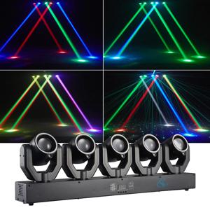 180W LED 무빙 헤드 빔 라이트 RGBW 4IN1 DMX512 멀티컬러 무대 전문 조명 DJ 디스코 바 파티용