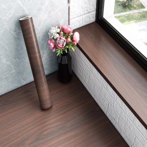 40CM 롤 소재 나뭇결 자체 접착 벽지 바닥 스티커 배경 벽 장식 침실 주방 방수