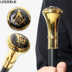 91cm 금색 손잡이 프리메이슨 지팡이 남녀 공용 탈부착 가능한 금속 지팡이 우아하고 세련된 프리메이슨 지팡이