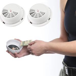 가짜 화재 경보기 비밀 금고, 개인 돈 숨기기, 도난 방지 숨겨진 보석 열쇠 보관함