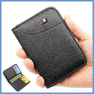 남성용 초박형 PU 미니 지갑, 슬림 휴대용 신용카드 홀더 및 현금 지갑