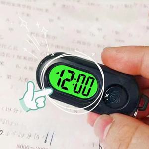 미니 디지털 알람 시계 키체인 LED 데스크 시계 휴대용 야외 걸이형 여행 시계 전자 침실 정리기