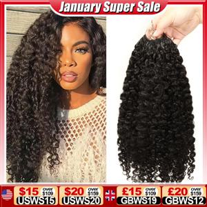 크로셰 인모 버마 곱슬머리 프리세퍼레이티드 크로셰 헤어 익스텐션 매듭 없는 100% 인모 풀헤드 곱슬 가발 레미 헤어