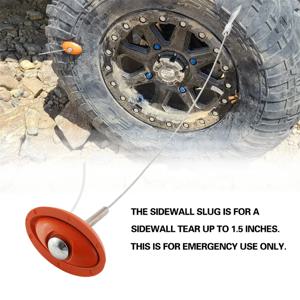 사이드월 타이어 수리 키트 휴대용 사이드 월 슬러그 비상 수리 도구 ATV SXS 잔디깎이 트랙터 RZR 탈론 KRX 호환
