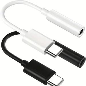 타입 C to 3.5mm AUX 어댑터 USB 타입-C 3.5 잭 오디오 케이블 이어폰 변환기 삼성 샤오미 레드미 포코 LG 화웨이 원플러스용