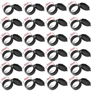 25.5mm-65mm 투명 스코프 렌즈 커버 플립 업 퀵 스프링 보호 캡 사냥 액세서리용