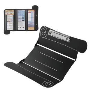 알루미늄 접이식 간호 클립보드 포켓 의료용 필기판 (간호사, 의사, 학생, 임상용 참고표 포함)