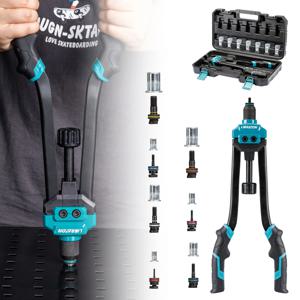 리브라톤 16인치 리벳 너트 공구 세트, 68개 리벳 너트와 7개 미터법 교체형 맨드릴 포함, 가정 수리용