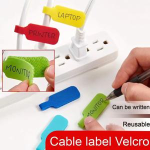 케이블 표시, 정리 및 식별을 위한 20/30/50 컬러 케이블 타이, 내구성이 뛰어나고 사용하기 쉽고, 쓰기 가능