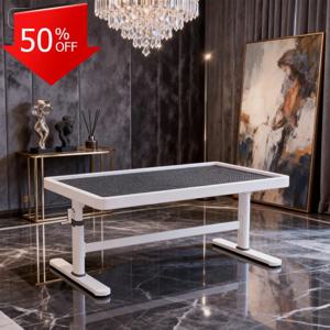 어린이용 테이블 높이 조절 가능 금속 프레임 다기능 블록 호환 놀이 학습 책상 유아용 유치원용 테이블