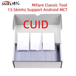 5YOA 100 개/몫 CUID 카드 RFID Gen2 스마트 칩 안드로이드 앱 MCT 수정 UID 블록 0 변경 가능 재기록 가능 복사 13.56Mhz IC