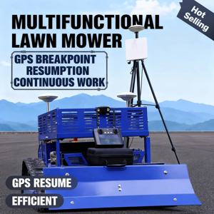 맞춤형 크롤러 잔디깎이 - GPS 정밀 잔디깎이 시스템과 편리한 보관 랙 장착