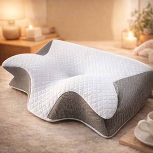 측면, 등, 배 수면자를 위한 인체공학적 목 베개, 어깨 압력 완화를 위한 윤곽형 경추 지지 쿠션