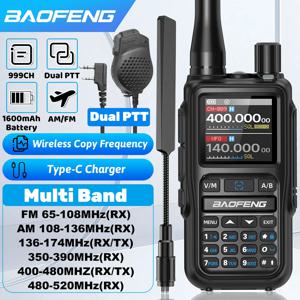 바오펑 UV 5R 미니 무전기 블루투스 프로그래밍 무선 주파수 복사 타입-C 다양한 색상 듀얼 PTT 캠핑 햄 무전기