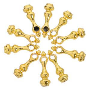 10Pcs 유리 난간 난간대 커넥터 금속 스핀들 와인 캐비닛 서빙 카트용 장식 가구 액세서리