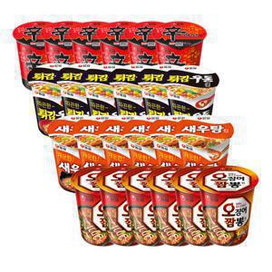신라면+튀김우동+새우탕+오짬뽕 6입4개(총24개)