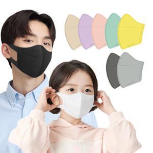 [숨지킴이]100매 어린이용/성인용 새부리형 컬러 국내생산 일회용 마스크
