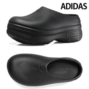 ADIDAS 우먼스 아디폼 스탠 스미스 뮬 슬립온 (5cm) 블랙 IE4626