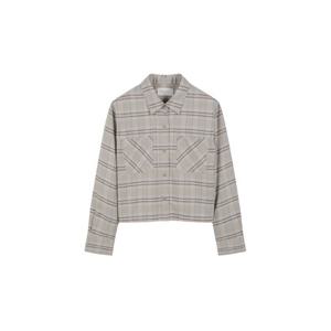 [폴햄] 여성 크롭 체크 셔츠 PHE4WC2012