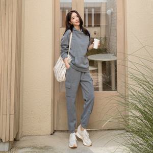 스트릿 무드 윈터 기모 카고조거팬츠