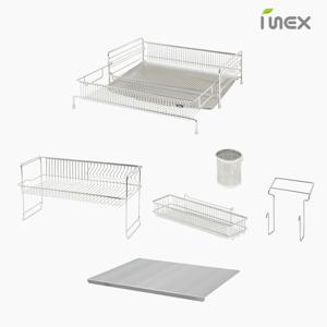 아이넥스 클린엣지 점보플러스 3단 식기건조대 풀세트