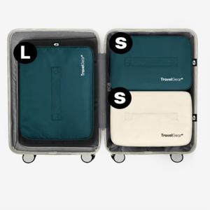 20형 캐리어용 더담아 압축파우치 3종세트 (S+S+L)