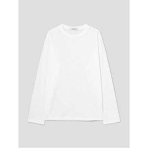캐주얼 코튼 베이직 긴소매 티셔츠  화이트 (455841LY11)