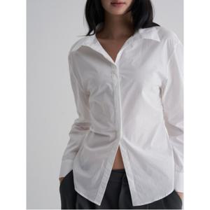 웨이스트 셔링 셔츠 - 화이트 (115964AY11)