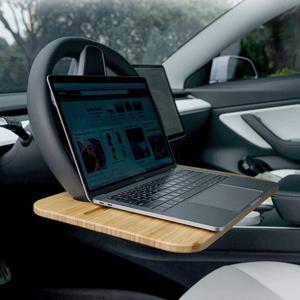 차량용 테이블 우드 트레이 자동차 운전석 식탁 차박용 노트북 거치대 책상