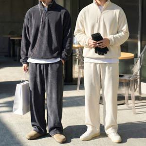 [브리치] 프롬코지 / 남자코듀로이세트 남성기모트레이닝세트 남자벨벳트레이닝