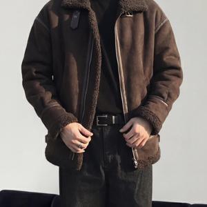 [브리치] 애스터리스크 / 남자무스탕 가죽잠바 남자무스탕자켓 남자스웨이드자켓 남자양가죽자켓 남자가죽점퍼