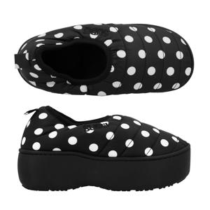 SUBU VAMP PLATFORM DOTS (SV-14) 뱀프 플랫폼 F-라인 도트 기모 패딩 슬리퍼