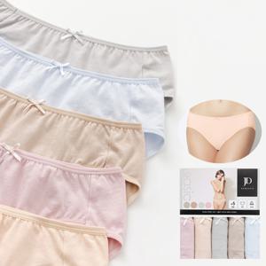 여성면팬티 면스판 무지 데일리 요일팬티 5매입 세트