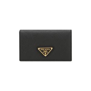 여성 사피아노 삼각로고 블랙 카드지갑 1MC122 QHH F0002