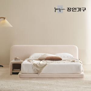 도우 부클레 패브릭 와이드헤드 저상형 호텔 침대 프레임 Q/K