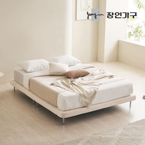 도우 부클레 패브릭 무헤드 저상형 호텔 침대 K+본넬+다릿발