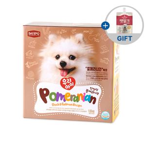 [펫밀크 150ml] 데이스포 우리아이 포메라니안 1.8kg 반습식 연어+오리
