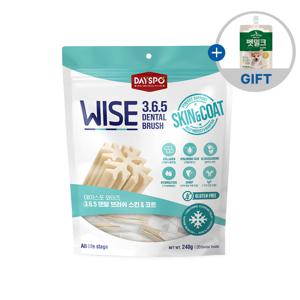 [펫밀크 150ml] 데이스포 와이즈 3.6.5 덴탈케어 브러쉬 피부건강 240g 강아지껌